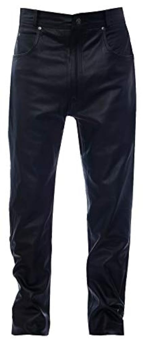 Pantalones de motorista negro Marca Infinity Leather