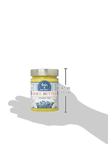 Ghee alimentada con pasto con sal rosa del Himalaya