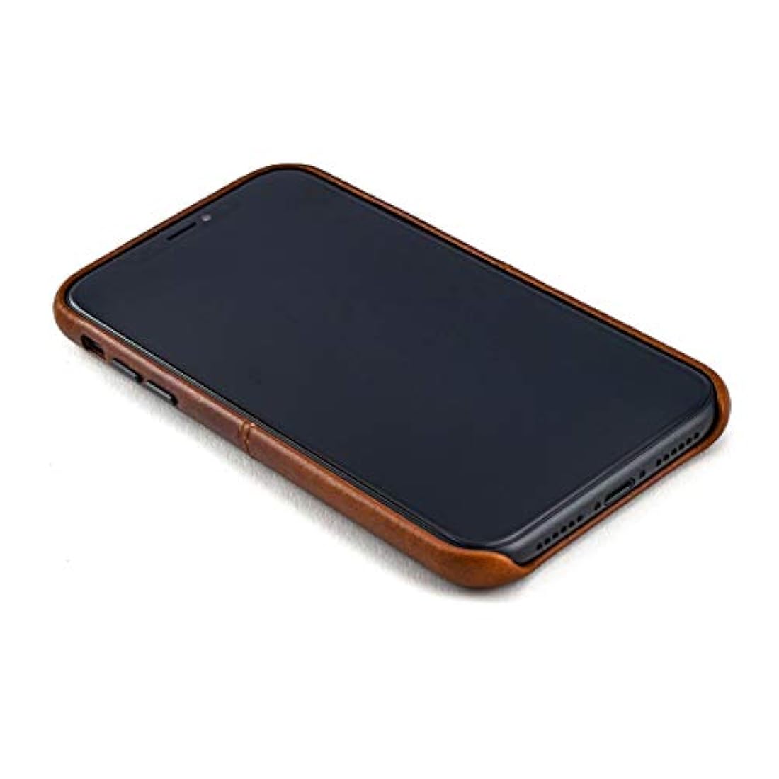 Funda de piel para iPhone XR (cierre magnético) marrón