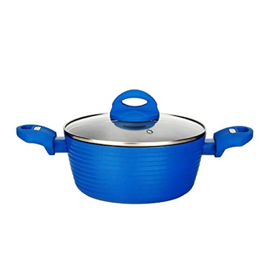 Olla Antiadherente con tapa azul NUTRICHEF PRTNCCW12BLUDOP