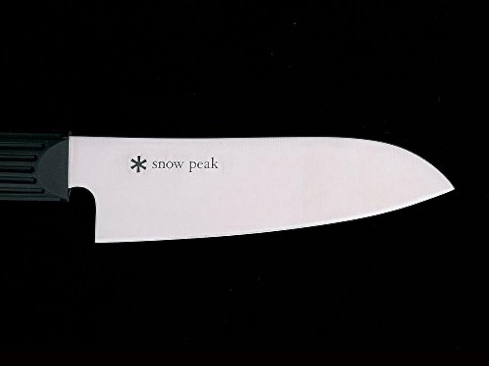 Snow Peak Campo Cocina Santoku – Cuchillo, color negro
