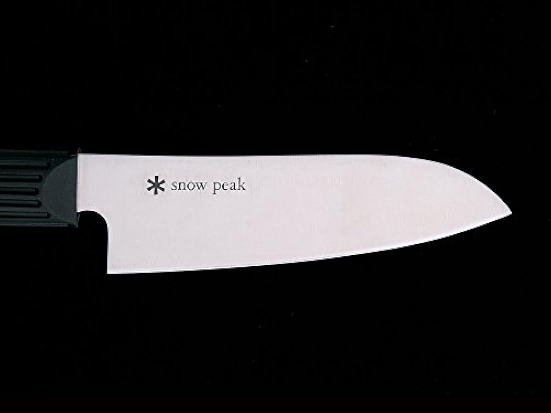 Snow Peak Campo Cocina Santoku – Cuchillo, color negro