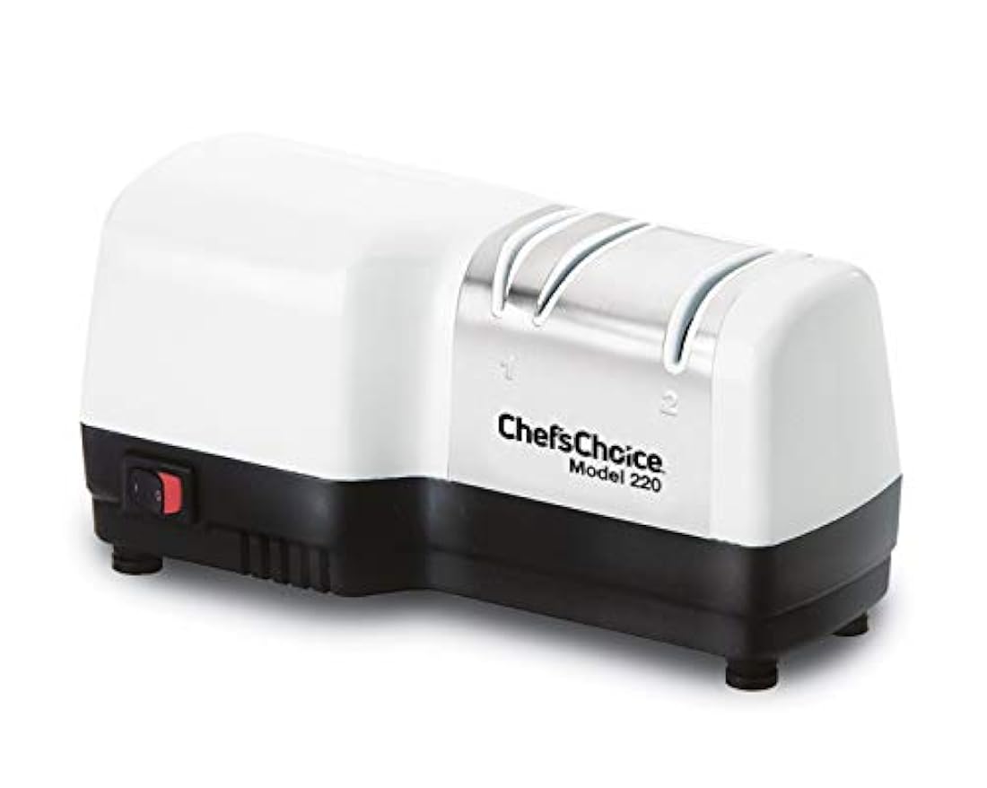 Chef'sChoice 0220100 afilador de cuchillos,2 etapas,Blanco