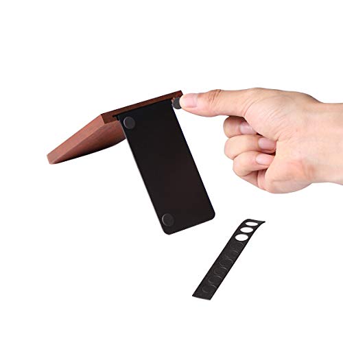 Muso Wood Sujetalibros antideslizantes para libros y películas (2 pares)