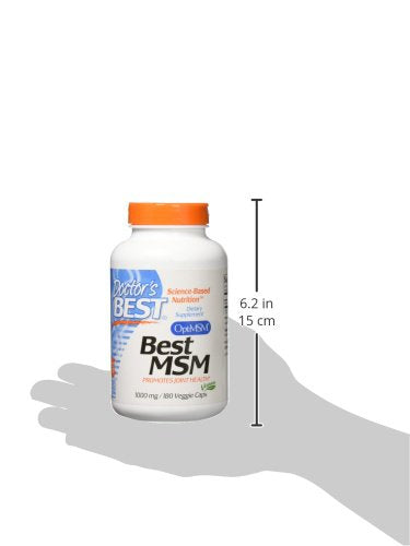 Doctor's Best MSM con OptiMSM, sin OGM, sin gluten