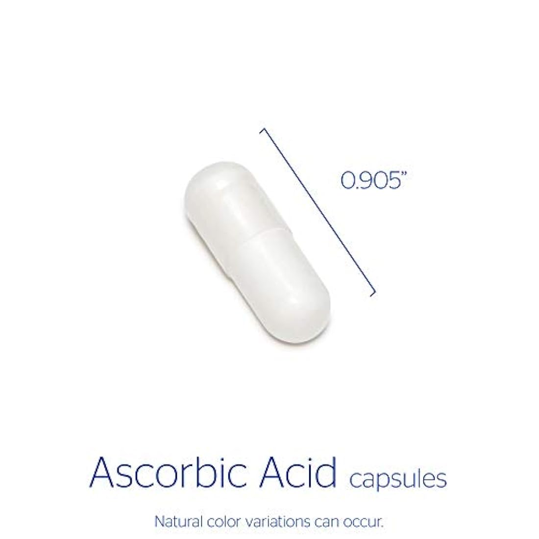 Encapsulaciones puras - Cápsulas de ácido ascórbico - Suplemento hipoalergénico de vitamina C para soporte antioxidante* - 90 cápsulas