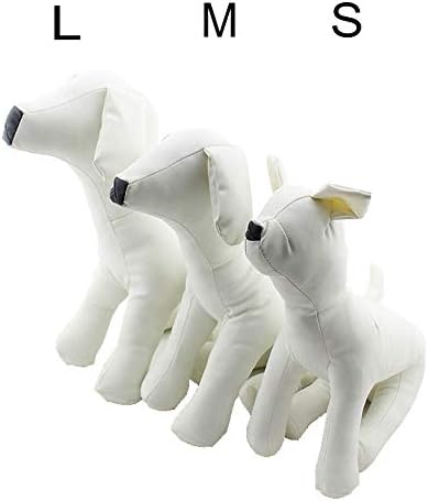 Maniquí de perro de cuero Vedem, tamaño S, modelo Sitting