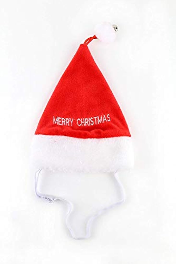 Perro Bordado Feliz Navidad Gorro de Papá con Jingle Bell