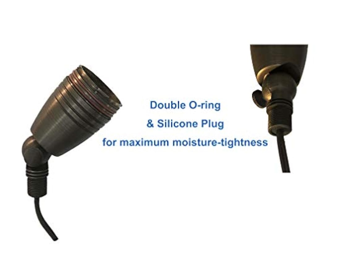 foco de latón sólido para paisaje, de bajo voltaje