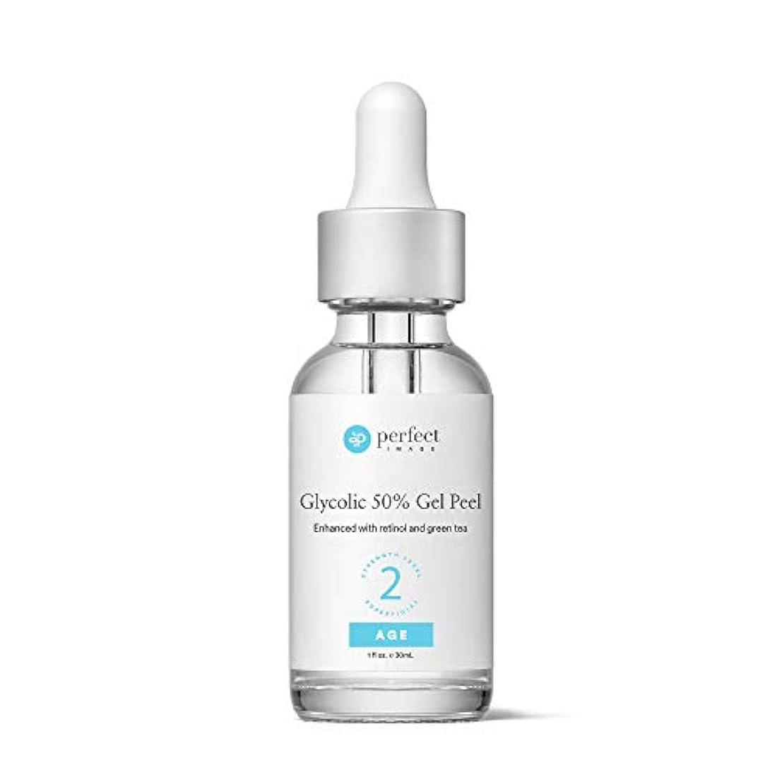 Gel peel, Ácido Glicólico 50 %, mejorado con retinol y extracto de té verde (tratamiento profesional de la piel), 1 oz