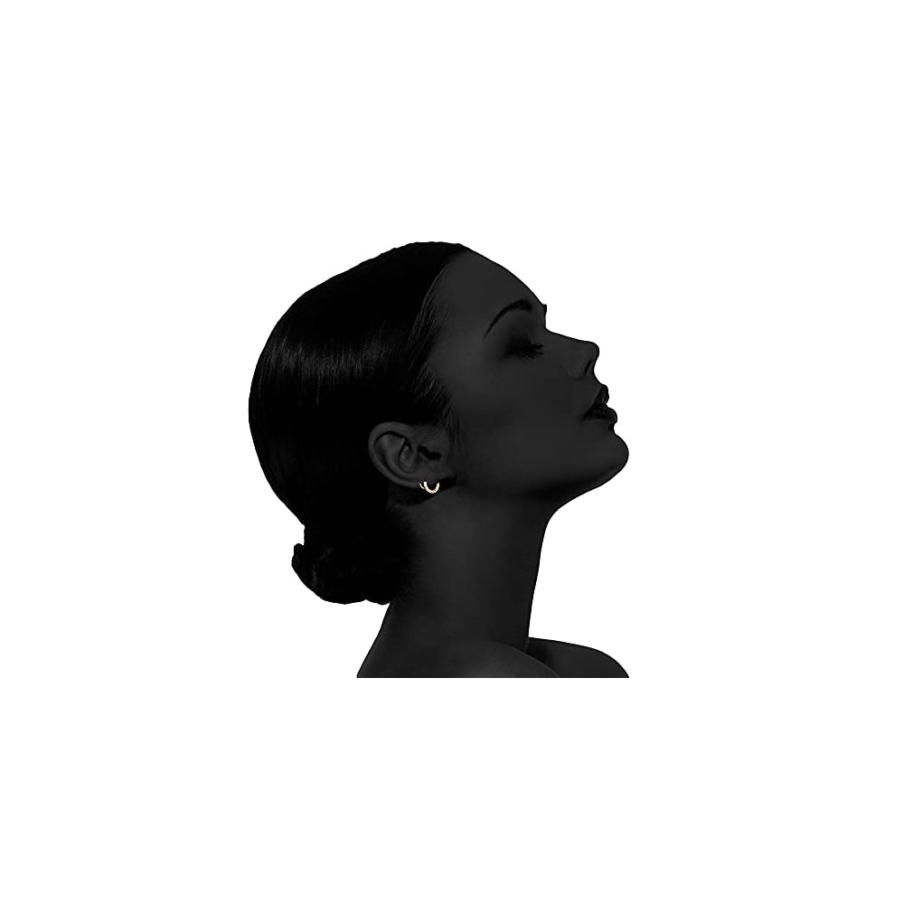 Aretes dobles de aro en espiral para mujeres