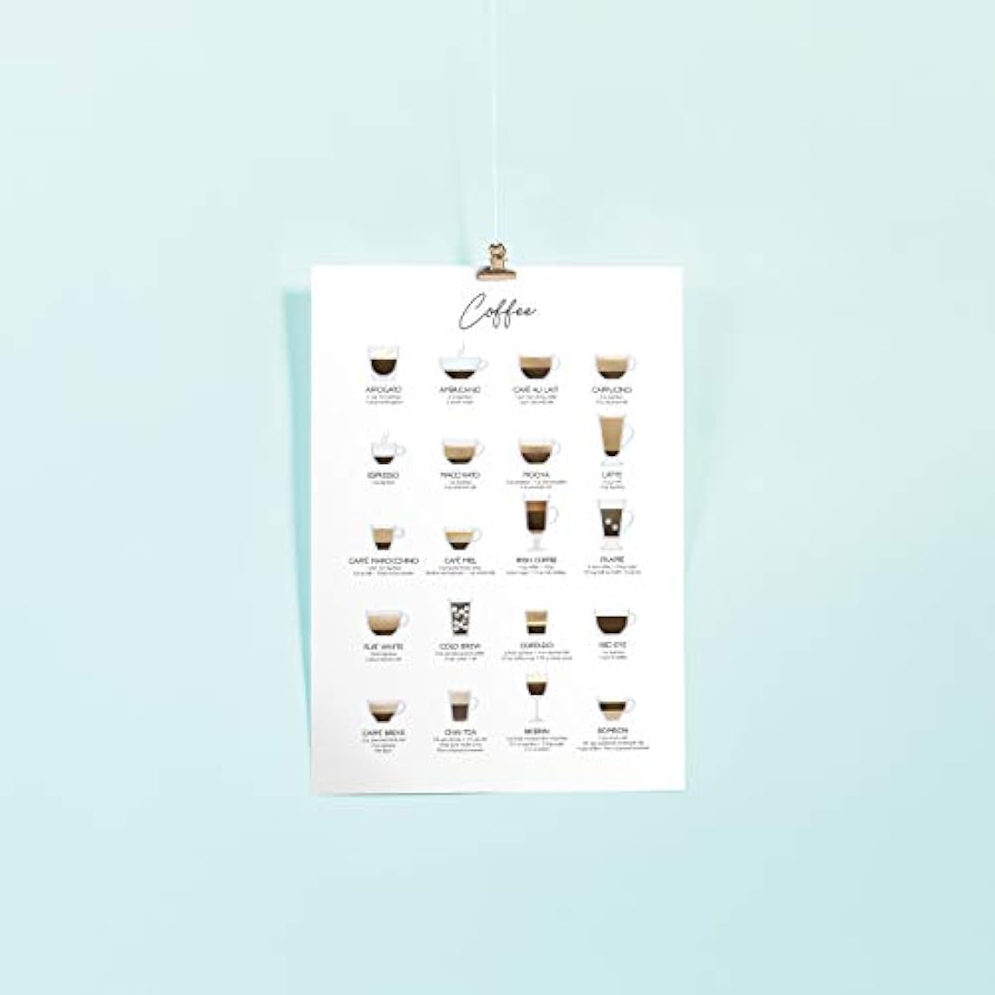 Decoración para cafeterías de bar de café (12.0 x 16.0)