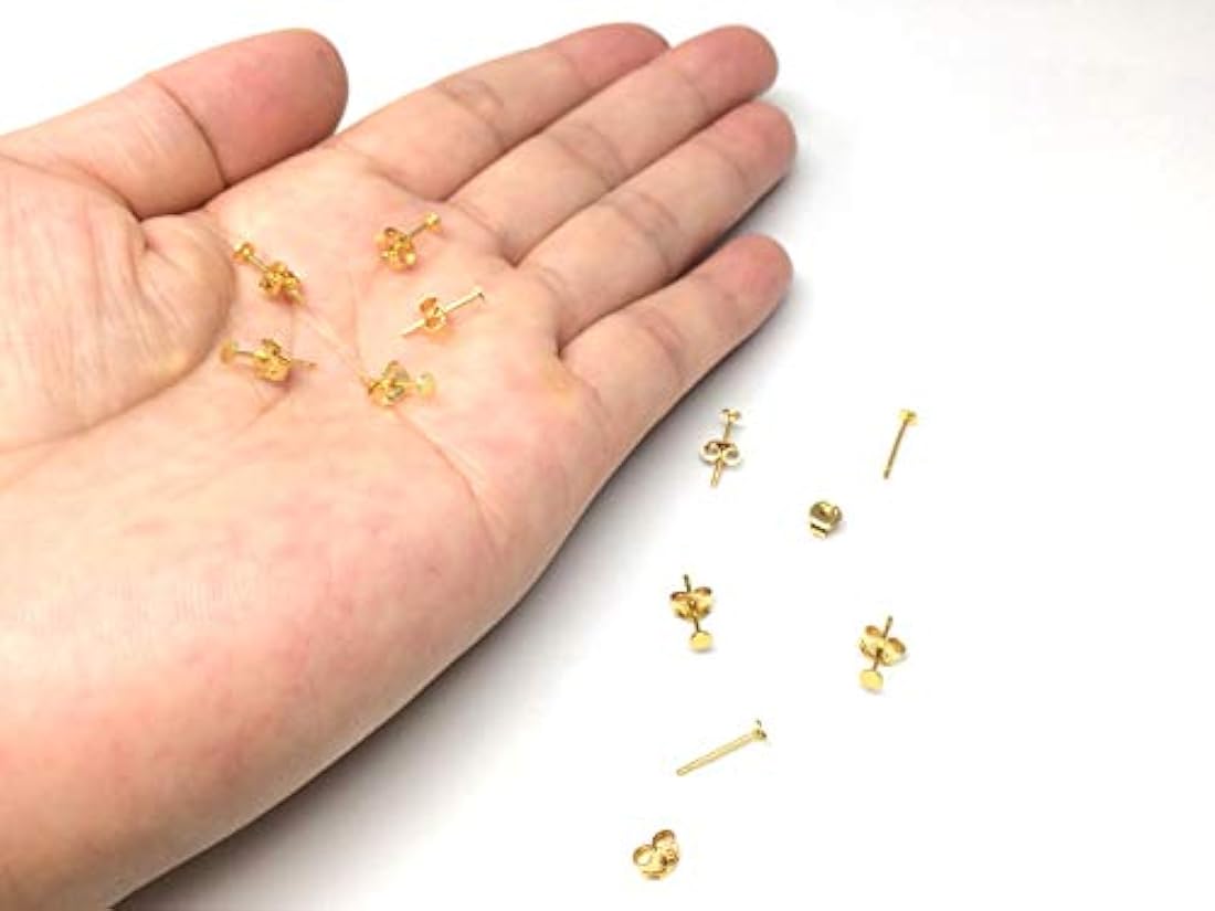 Pendiente de plata de ley chapada en oro de 14 quilates