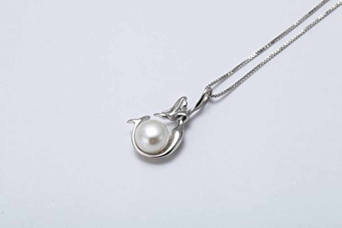 Collar con colgante de sirena de plata de ley 925