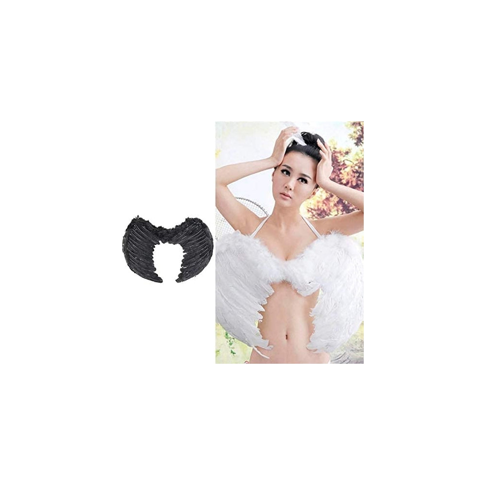 Disfraces de Alas de ángel de plumas blanca talla única