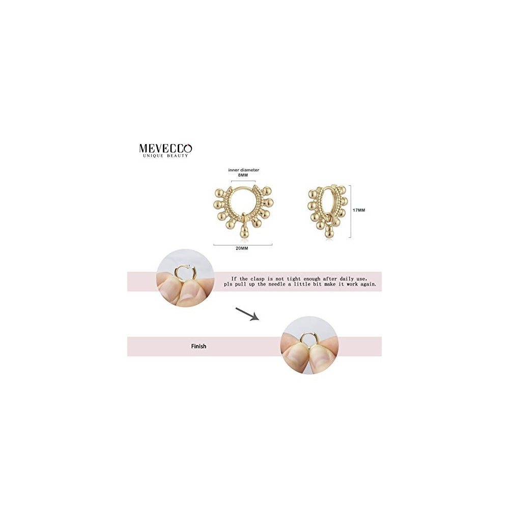 Aretes chapados en oro de 18 quilates con forma de gota