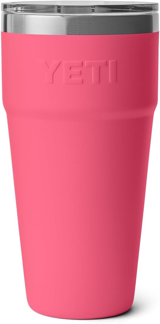 Taza apilable YETI Rambler 30 oz, acero inoxidable, Rosa