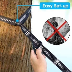 Hamaca grande G4Free con mosquitera para 2 personas, ligera