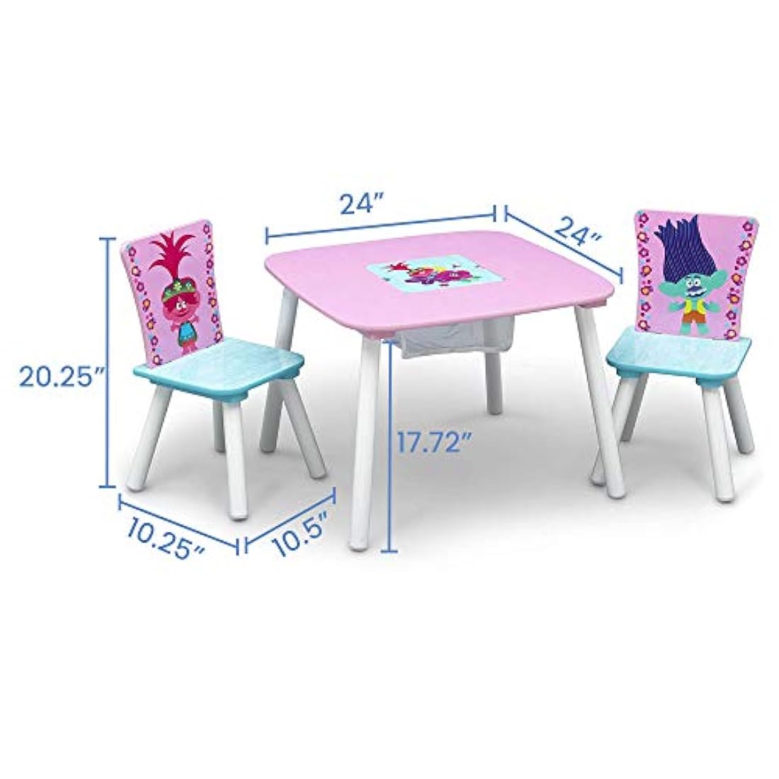 Delta Kids Juego de mesa y silla para niños