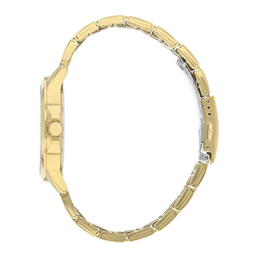 Reloj pulsera de acero inoxidable dorado
