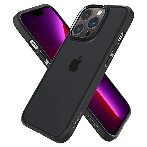 Spigen - Funda ultra híbrida diseñada para iPhone 13 Pro (2021) - negro escarcha