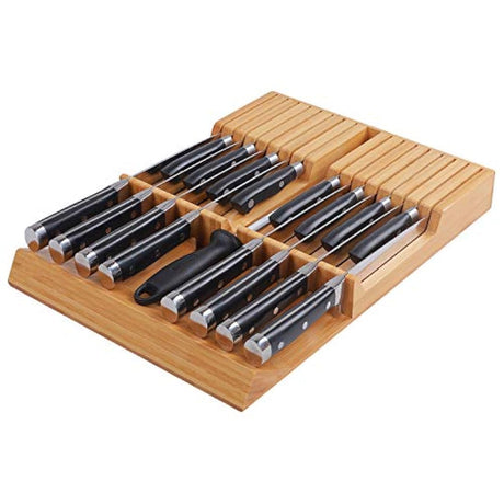 Utoplike - Organizador de cuchillos en cajón de bambú
