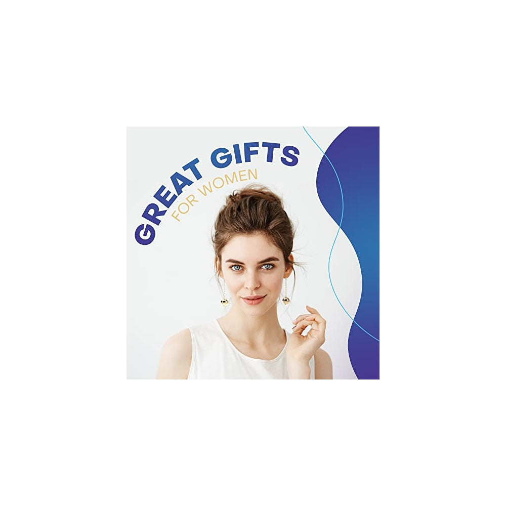 Aretes colgantes de bola de discoteca para mujer