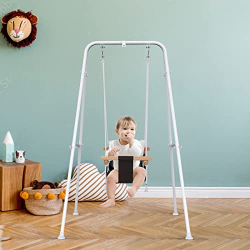 Columpio para niños pequeños con soporte