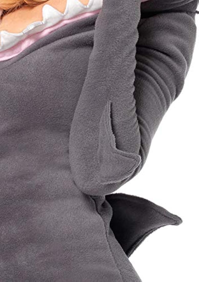 Disfraz de Halloween Cozy Fleece Shark para mujer