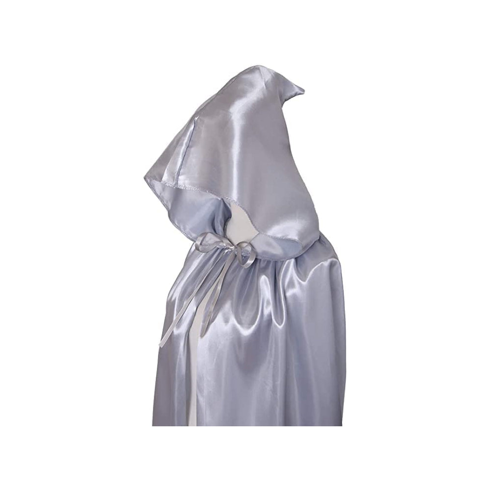 Disfraces de Capa con capucha de Halloween plateada talla M