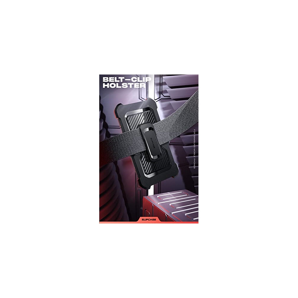 SUPCASE Unicorn Beetle Pro Series - Funda para Samsung Galaxy S22 Ultra 5G (versión 2022), cuerpo completo de doble capa resistente con clip para cinturón y soporte sin protector de pantalla integrado (negro)