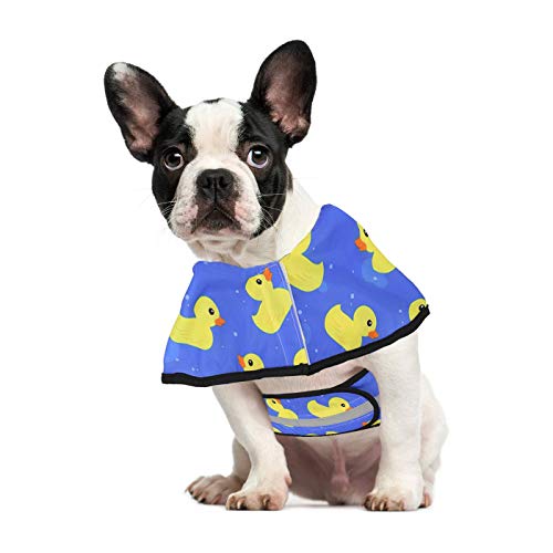 Impermeable HDE con capucha, poncho protector para perro pequeño, grande y cachorro