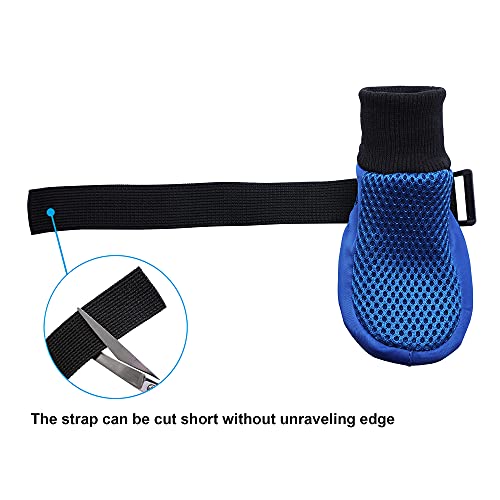 Botas transpirables, doble malla, suave suela, protección para el verano, para perro, de HiPaw, Azul