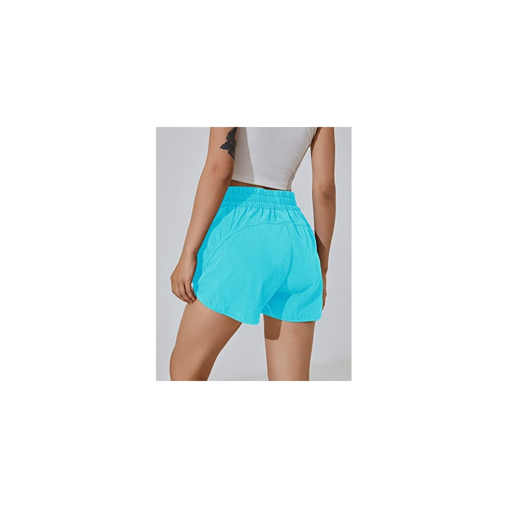 Shorts cortos y elásticos de cintura alta talla L