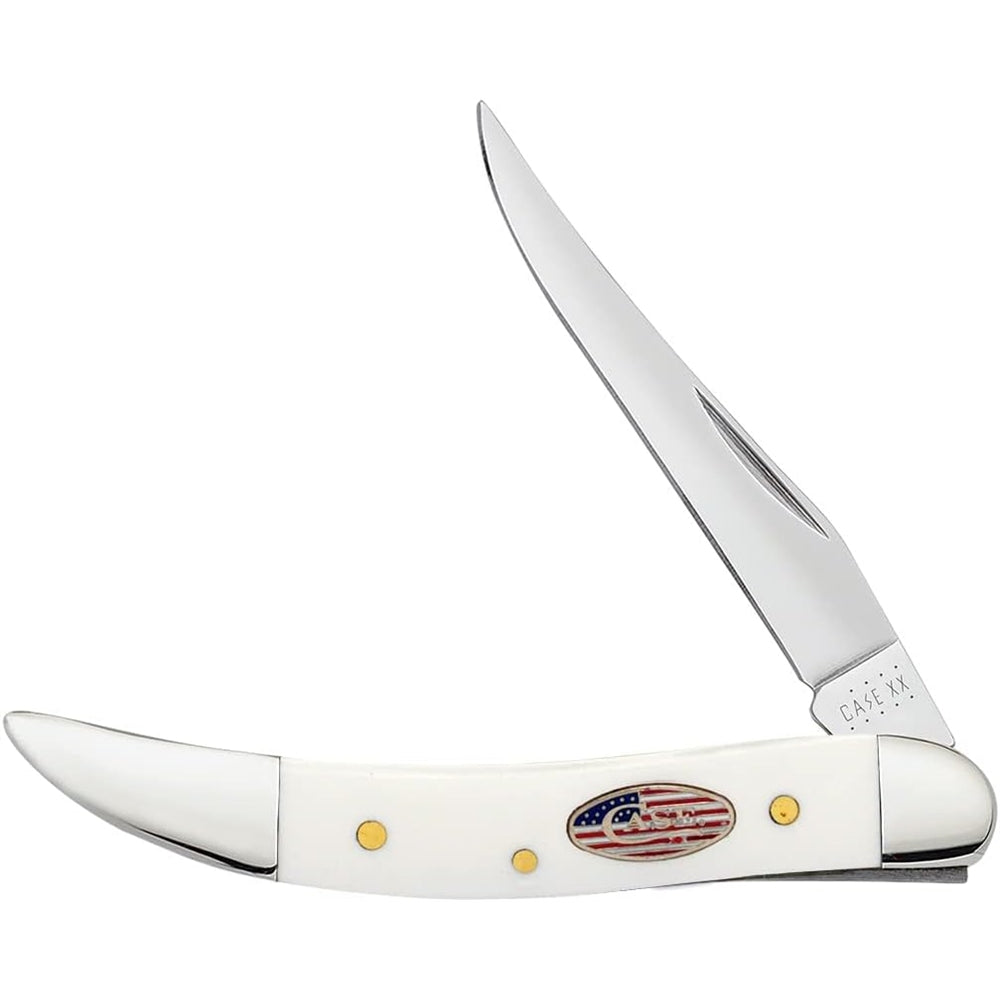 Cuchillo de bolsillo pequeño Texas palillo de dientes blanco