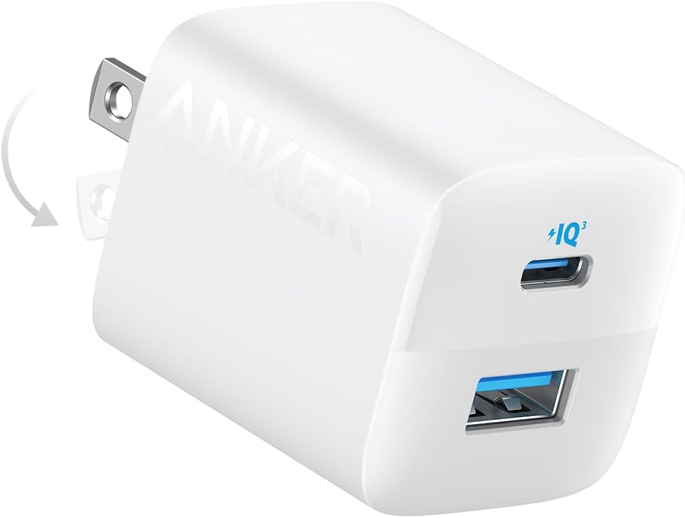 Cargador USB C 33W Anker 323, 2 Puertos, Blanco