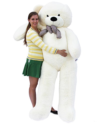 Oso gigante de peluche 78 de 6.5 pies color Blanco
