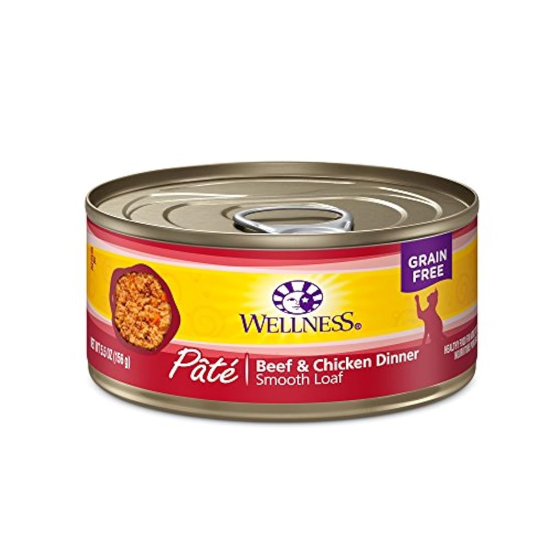 Wellness Carne de Vacuno & pollo Cat alimentos 24 x 5,5 oz