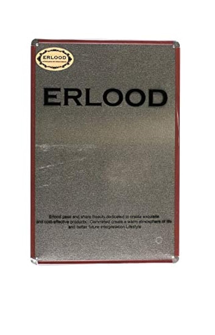 Genio en el trabajo de alerta erlood Tin Sign pared Retro