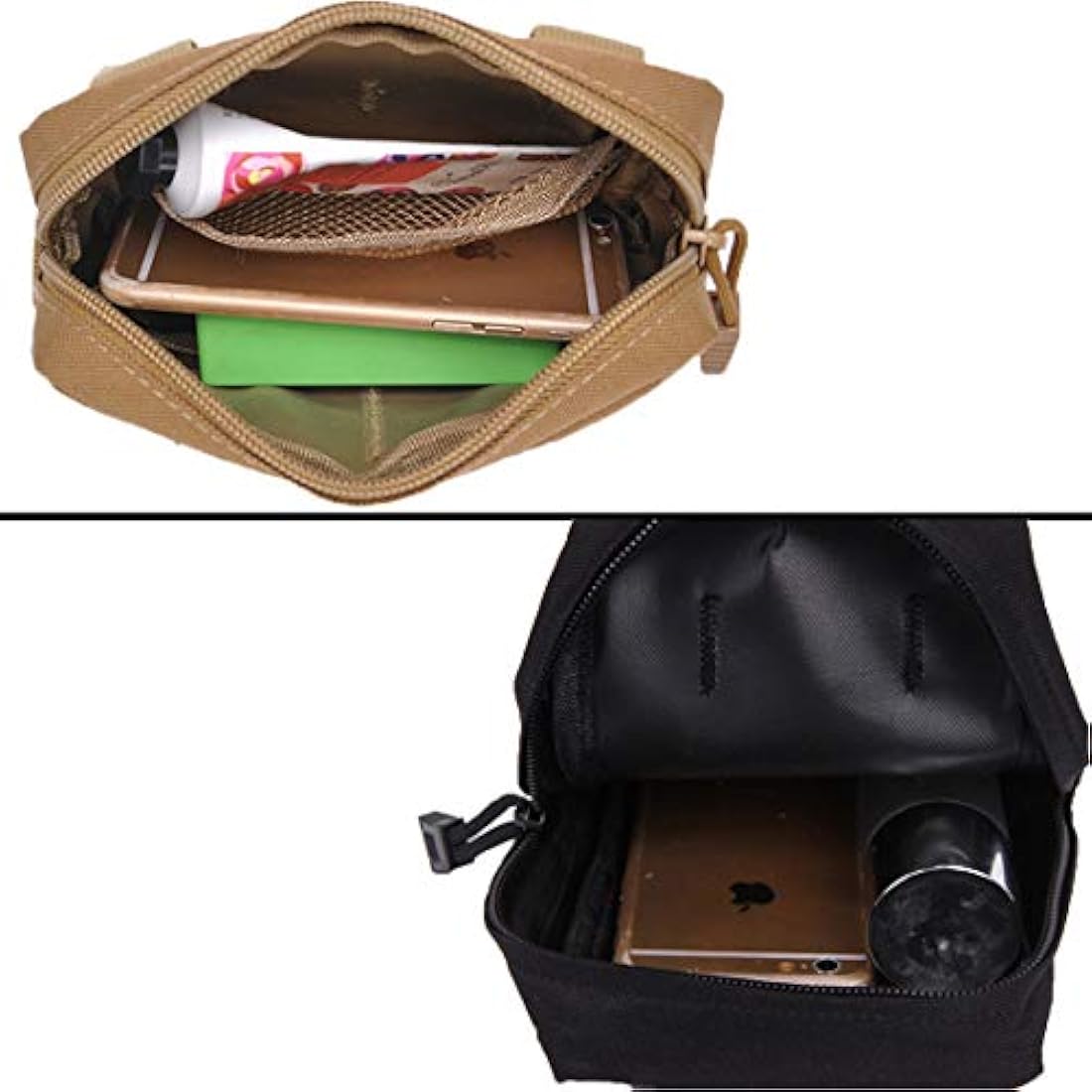 2 unidades Molle bolsa táctica EDC bolsa de administrador