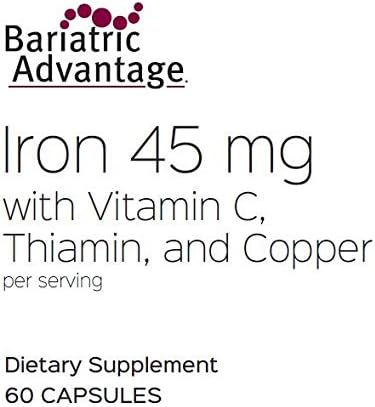 Suplemento Bariatric Advantage Hierro de 45 mg vitamina C