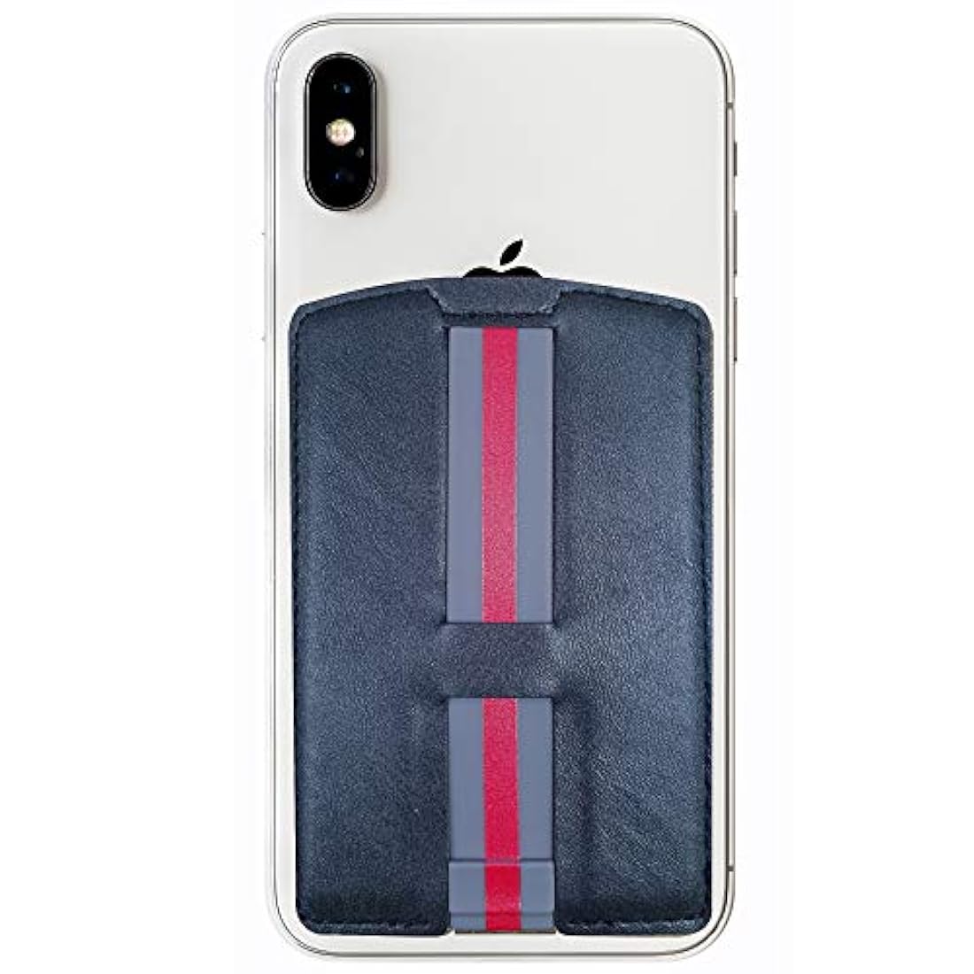 Funda cartera para teléfono 3 en 1 (negra-marrón)