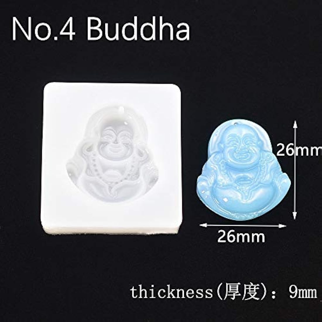 Paquete de 5 piezas chino tradicional amuleto molde joyeria