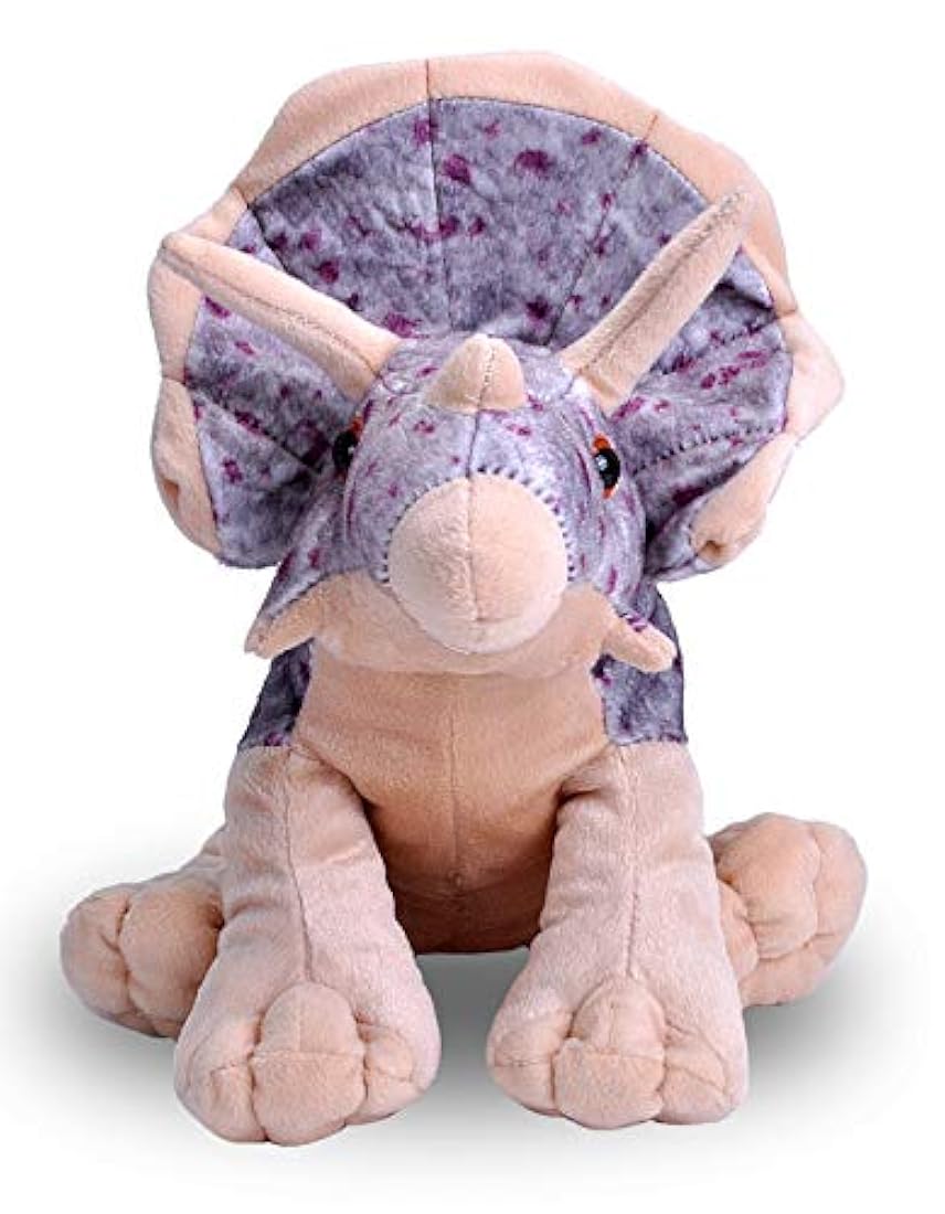 Triceratops Animal de peluche de 8 pulgadas, 12 Multicolor