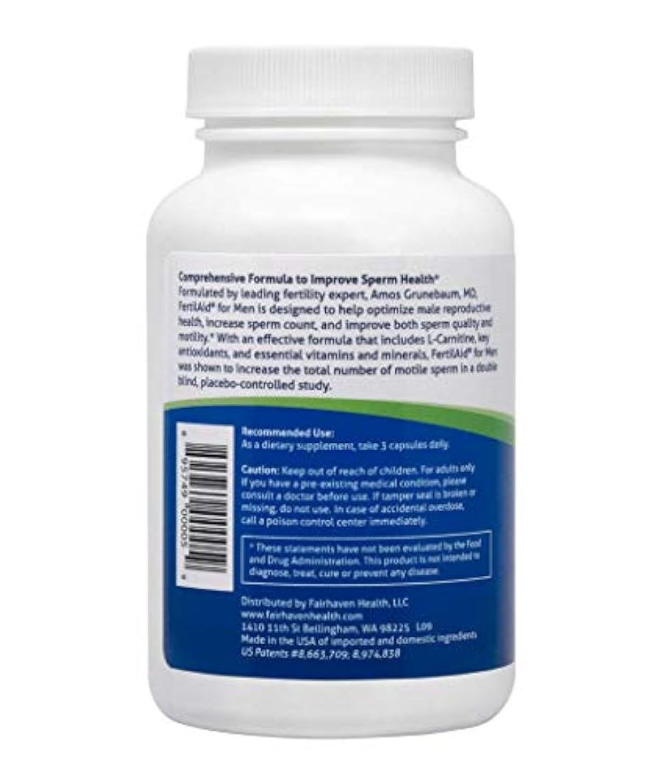 Fairhaven Health FertilAid cápsulas para hombres,90 unidades