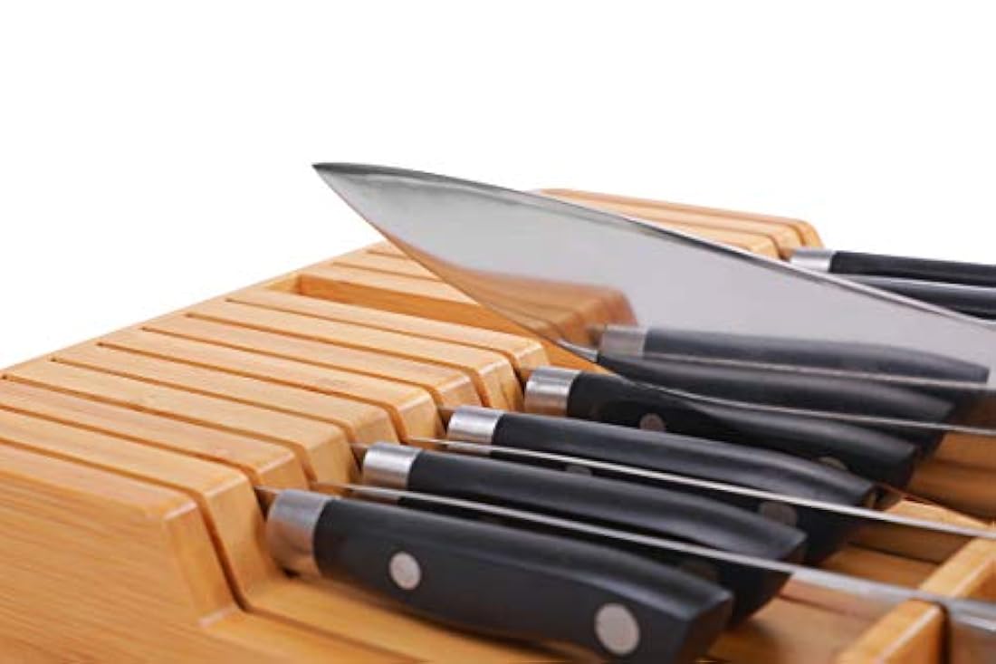 Utoplike - Organizador de cuchillos en cajón de bambú