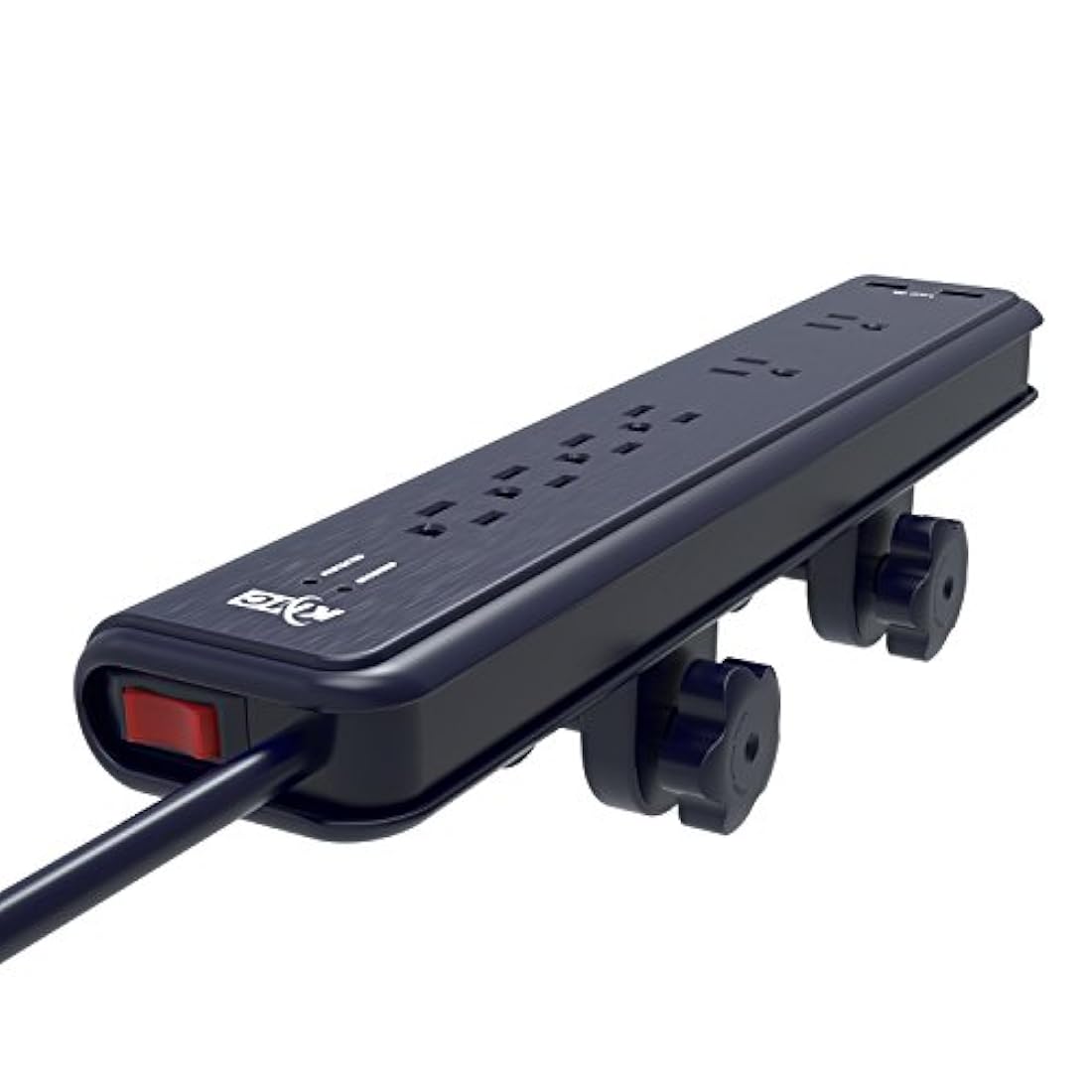 KMC - Soporte de cable de alimentación con 6 tomas corriente