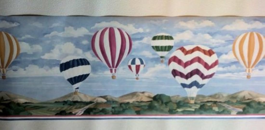 cenefa diseño Globo de aire caliente