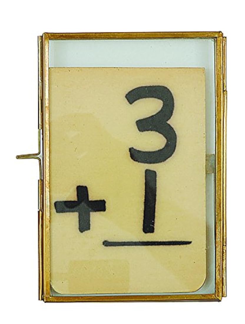 creative co-op latón y marco de vidrio