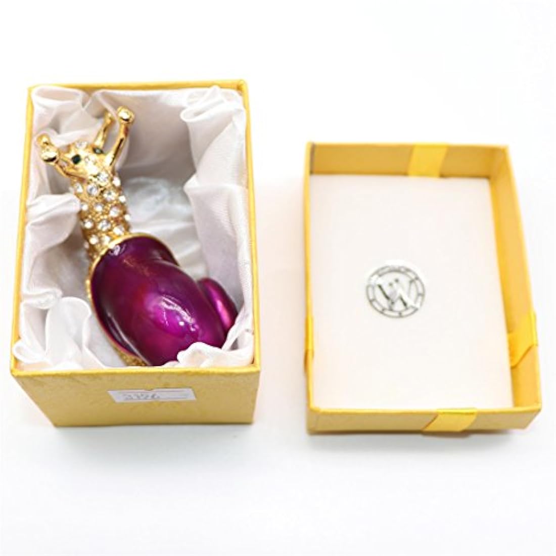 Joyero con bisagras soporte de anillo con caja de regalo